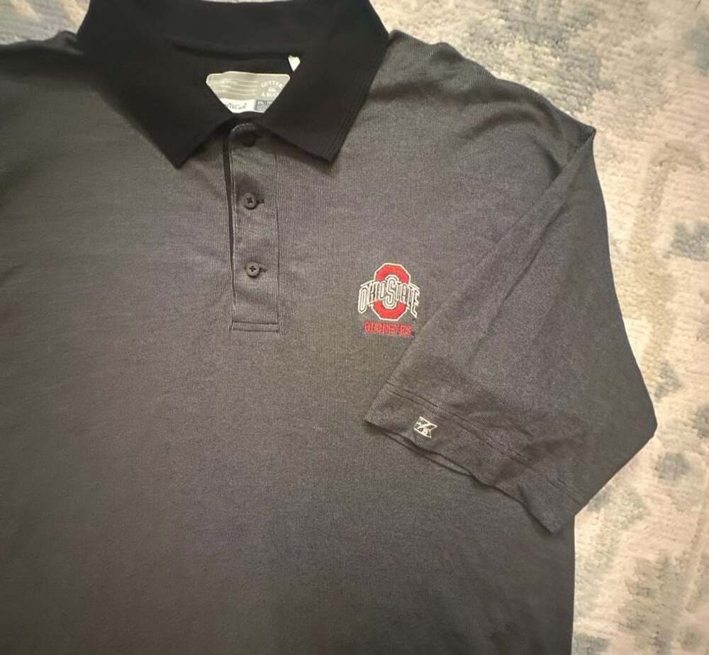 Men's XXL Cutter & Buck Ohio State Buckeyes Logo Big & Tall Forge Eco Stretch Po